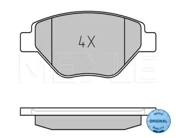 Комплект тормозных колодок MEYLE 025 239 3418