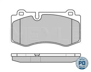Комплект тормозных колодок MEYLE 025 239 6018/PD