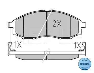 Комплект тормозных колодок MEYLE 025 239 7017/W