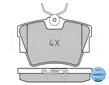 Комплект тормозных колодок MEYLE 025 239 8017