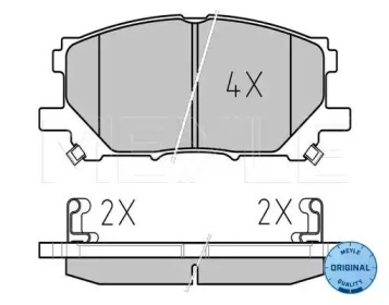 Комплект тормозных колодок MEYLE 025 239 8916