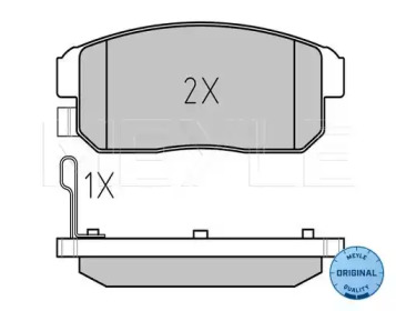 Комплект тормозных колодок MEYLE 025 240 3914/W
