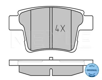 Комплект тормозных колодок MEYLE 025 242 6017