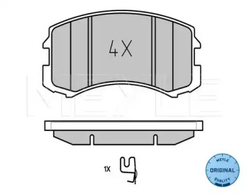 Комплект тормозных колодок MEYLE 025 242 9116