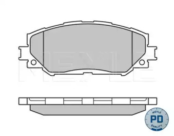 Комплект тормозных колодок MEYLE 025 243 3617/PD