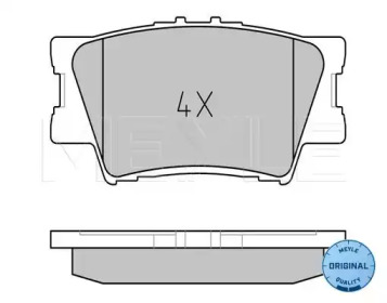 Комплект тормозных колодок MEYLE 025 243 3815