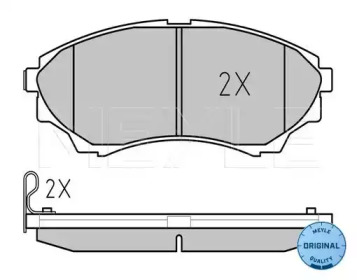 Комплект тормозных колодок MEYLE 025 243 5316/W