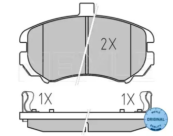 Комплект тормозных колодок MEYLE 025 243 6917/W