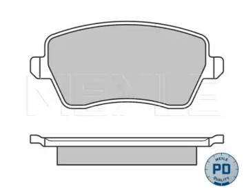 Комплект тормозных колодок MEYLE 025 244 0317/PD