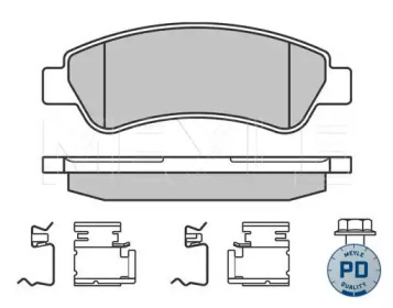 Комплект тормозных колодок MEYLE 025 244 6519/PD