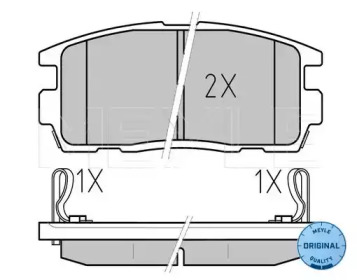 Комплект тормозных колодок MEYLE 025 244 9815/W