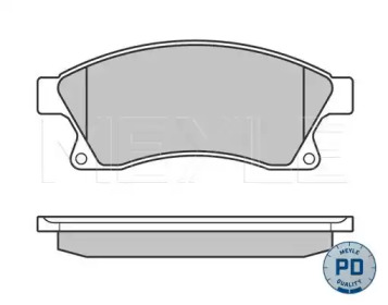 Комплект тормозных колодок MEYLE 025 250 3118/PD