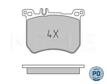 Комплект тормозных колодок MEYLE 025 251 8317/PD