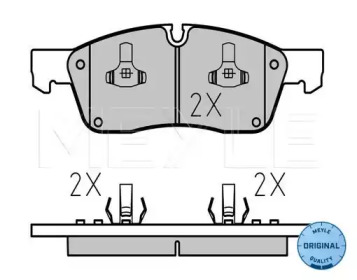 Комплект тормозных колодок MEYLE 025 251 9021