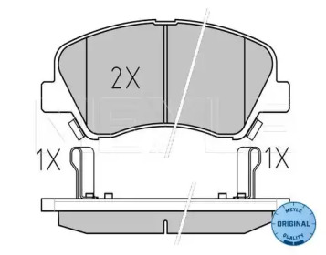 Комплект тормозных колодок MEYLE 025 253 4818