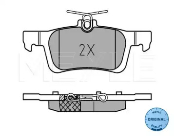Комплект тормозных колодок MEYLE 025 258 4116