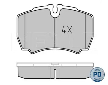 Комплект тормозных колодок MEYLE 025 291 2320/PD