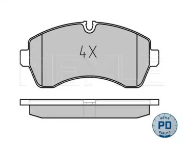 Комплект тормозных колодок MEYLE 025 292 0020/PD