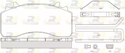 Комплект тормозных колодок ROADHOUSE JSX 21526.80