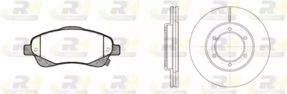 Комплект тормозов, дисковый тормозной механизм ROADHOUSE 81046.01