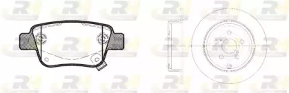 Комплект тормозов, дисковый тормозной механизм ROADHOUSE 81047.00