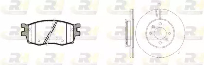 Комплект тормозов, дисковый тормозной механизм ROADHOUSE 81208.00