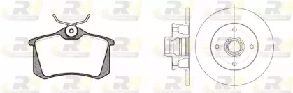 Комплект тормозов, дисковый тормозной механизм ROADHOUSE 8263.02