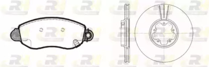 Комплект тормозов, дисковый тормозной механизм ROADHOUSE 8772.00