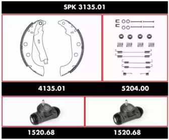 Комплект тормозов ROADHOUSE SPK 3135.01