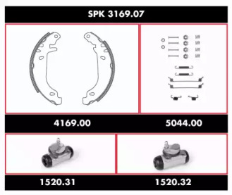 Комплект тормозов ROADHOUSE SPK 3169.07