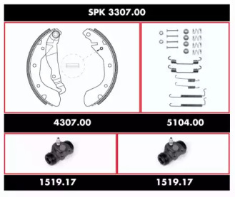 Комплект тормозов ROADHOUSE SPK 3307.00