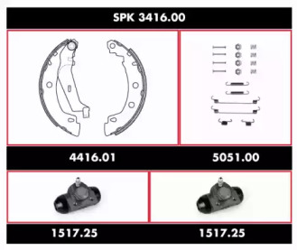 Комплект тормозов ROADHOUSE SPK 3416.00