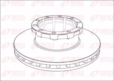 Тормозной диск REMSA NCA1008.20