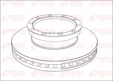 Тормозной диск REMSA NCA1010.20