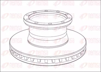 Тормозной диск REMSA NCA1011.20