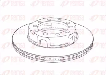 Тормозной диск REMSA NCA1017.20