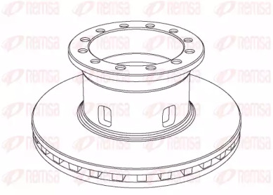 Тормозной диск REMSA NCA1020.20