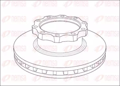Тормозной диск REMSA NCA1039.20