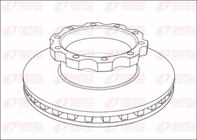 Тормозной диск REMSA NCA1045.20