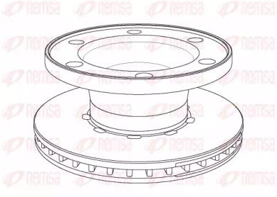 Тормозной диск REMSA NCA1076.20