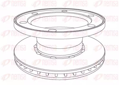 Тормозной диск REMSA NCA1077.20