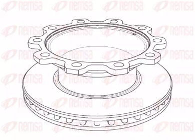 Тормозной диск REMSA NCA1081.20