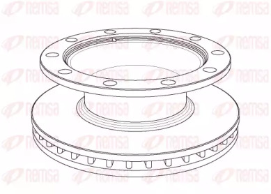 Тормозной диск REMSA NCA1082.20