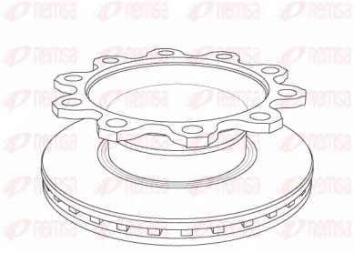 Тормозной диск REMSA NCA1084.20