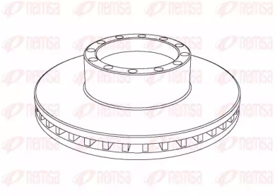 Тормозной диск REMSA NCA1091.20