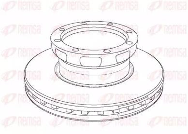 Тормозной диск REMSA NCA1108.20