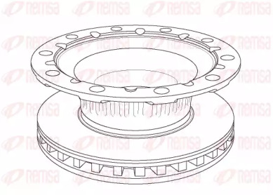 Тормозной диск REMSA NCA1176.20