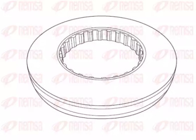 Тормозной диск REMSA NCA1177.10