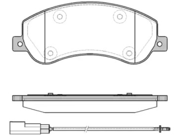 Комплект тормозных колодок REMSA 1250.11