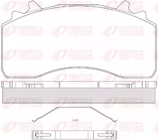 Комплект тормозных колодок REMSA JCA 1526.00